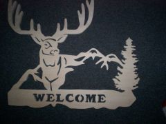 Deer Welcome Sign