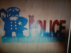 Police sign