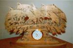 dolphin desk clock