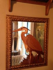 intarsia mirror