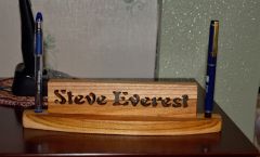 Name and pen stand
