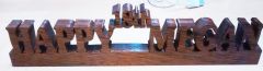 Megan's birthday sign in Mahogany