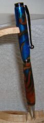 arcylic blue gold Pen