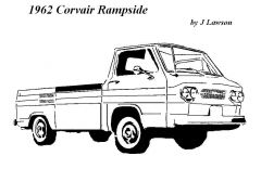 1962 C hevrolet Corvair Rampside Pickupattern