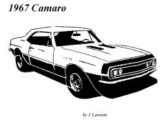 1967 Camaro Yellow pattern