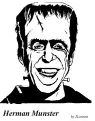 HERMAN MUNSTER ART PATTERN
