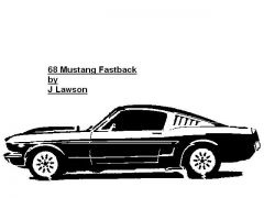 68 Mustang Fastback.PATTERN