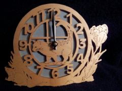 Cat In window clock