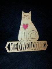 meowelcome sign