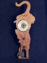 Cat pendulem clock