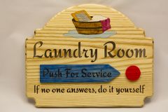 laundry room plaque blue Red