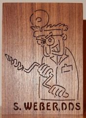 Dentist with brace and bit
