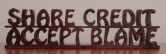 Share Credit Accept Blame