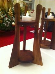 Walnut Candle holder
