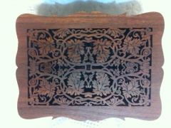 Walnut Scroll Saw Box Lid