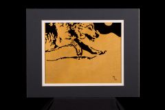 Wolf Running By Moonlight
