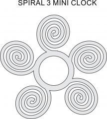 Spiral 3 Mini Clock