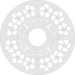 flower mini clock
