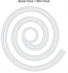 Spiral Clock 1 Mini Clock