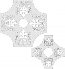 four flower mini clocks