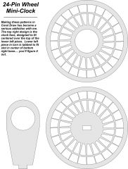 24 Pt star wheel mini clock