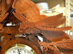 Fish Clock Gable Detail