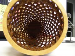 Offset segmented vase