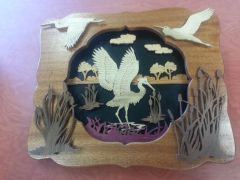 Blue Herons Plate