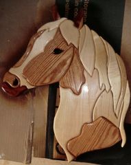 Horse head INTARSIA (2)