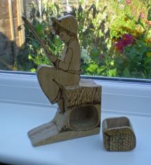 Little boy fishing box