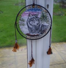 Wolf dream catcher