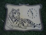 cuadro reloj tigre calado