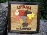 mapa Lituania relieve