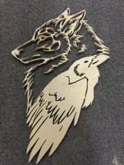 Crow and wolf
