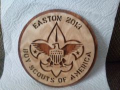 Boy scout plaque