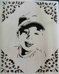My grandson,Finn, with self frame