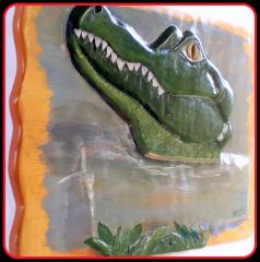 Gator Carving