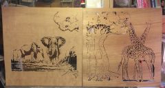 Elephant & giraffes