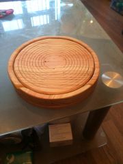 First collapsible basket, down