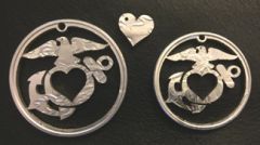 Marine Heart - Actual Size