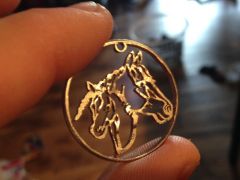 Two Floating Horses