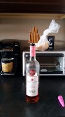 Zebra wood wine stopper