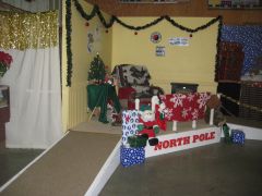 Santas stage at the North Pole