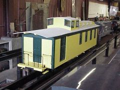 railroad combine finished 1/8th scale 8 feet long