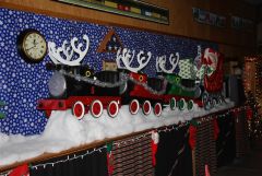 Santas sleigh decorated