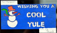 'Wishing You a Cool Yule'  card