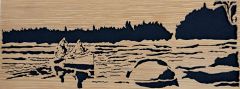Canoe On Lake Rivabiska - Just the scroll saw portion