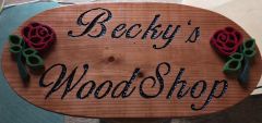 New shop sign