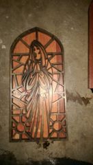 Stained Glass Virgin Mary