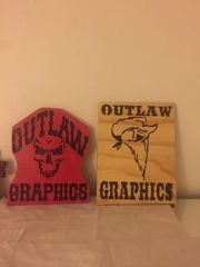 Outlaw Graphics plaques